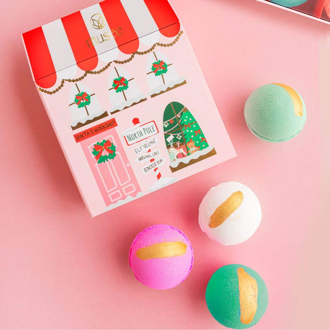 Musee Holiday North Pole Bath Balm Set